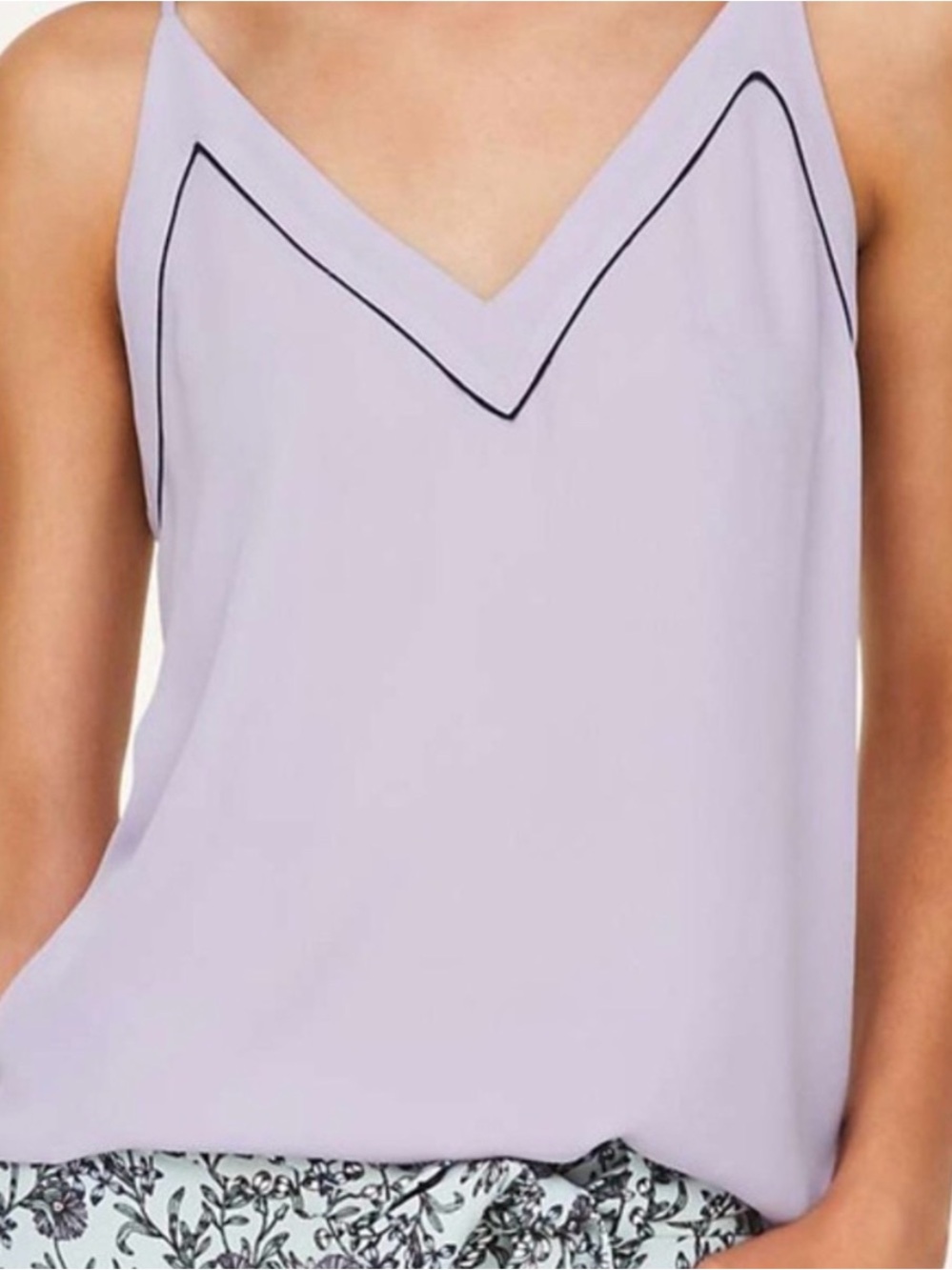 LOFT Petite Lavender Tank Top